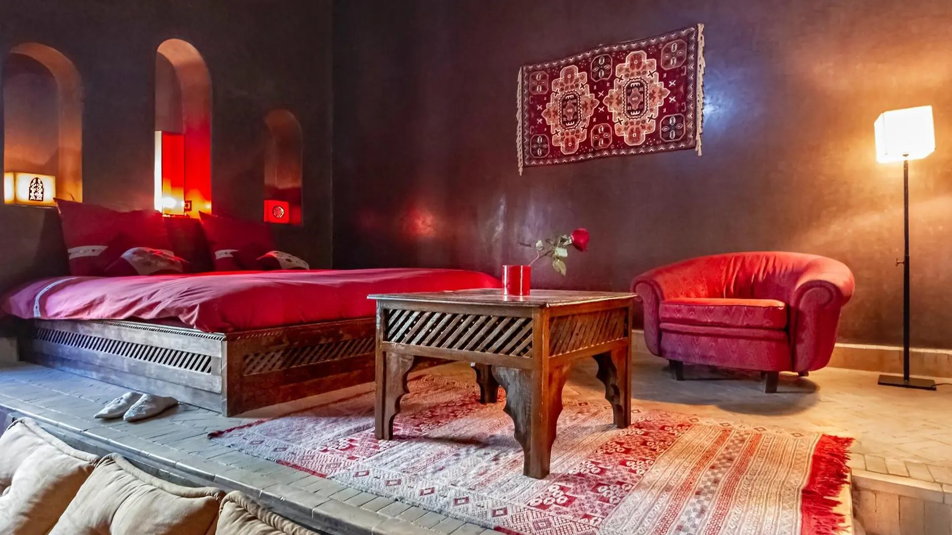הוילה Authentic Family House In The Marrakesh Palm Grove 0*,